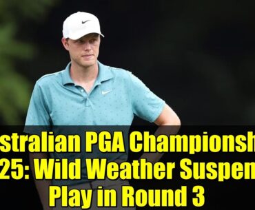 Australian PGA Championship 2025: Wild Weather Suspends Play in Round 3