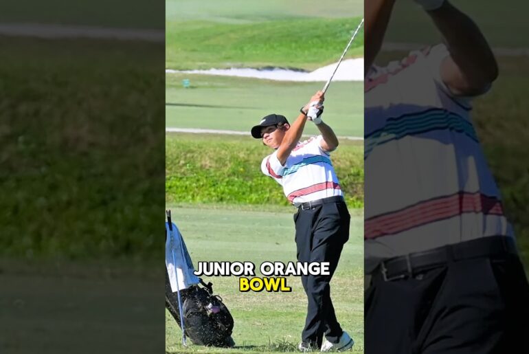 Tiger Woods and Matt Kuchar in the gallery at the Junior Orange Bowl supporting their sons⛳️🍊 #golf