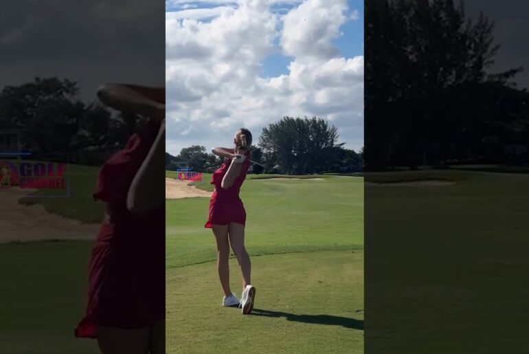 Amazing Golf Swing you need to see | Golf Girl awesome swing | Golf shorts | Kayla Jones