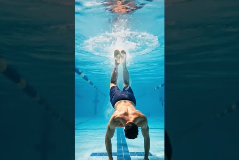 Finish Line Pe Sab Shocked 😱🏁 | Swimming Race Shorts #shorts