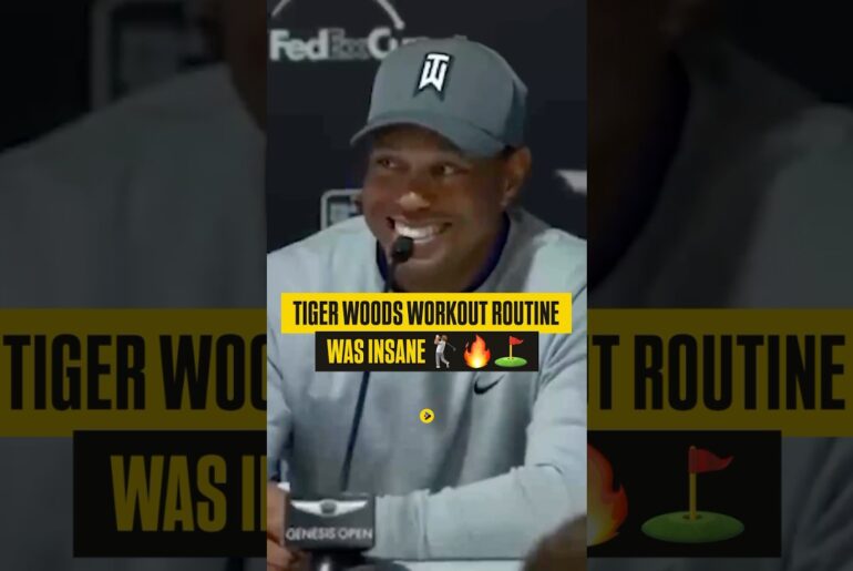 Tiger Woods Workout Routine Was INSANE 🤯🏋🏽⛳️ #golf