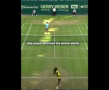 This player shocked the tennis world.