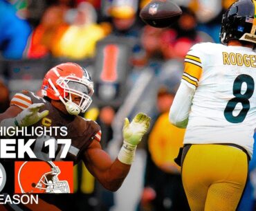 Pittsburgh Steelers vs Cleveland Browns Game Highlights | 2025 NFL Season Week 17