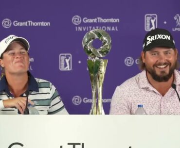 CHAMPIONS 🏆 Lauren Coughlin & Andrew Novak WIN the 2025 Grant Thornton Invitational (FULL Presser)