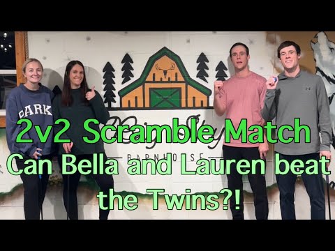 Can Bella and Lauren Beat the Twins?! (9 Hole Scramble Match)