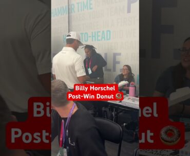 Billy Horschel Celebrates Atlanta Drive’s Win… With a Donut?! 🍩 #TGL #donut #atlantadrive