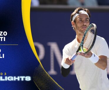 Lorenzo Musetti vs. Flavio Cobolli Highlights | 2025 US Open Round 3