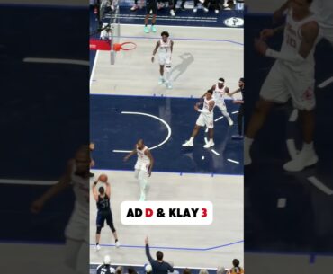 Anthony Davis and Klay Thompson With Some D & 3
