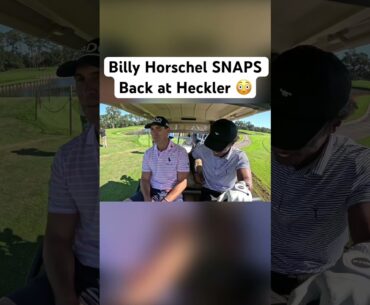 Billy Horschel Confronted a Heckler 😂 @evanthompsongolf #shorts #golf #hilarious