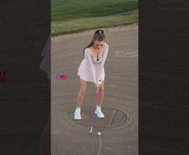 Amazing Golf Swing you need to see | Golf Girl awesome swing | Golf shorts | Claire Bear