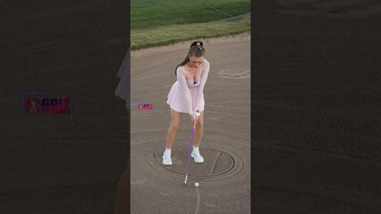 Amazing Golf Swing you need to see | Golf Girl awesome swing | Golf shorts | Claire Bear