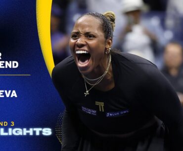 Taylor Townsend vs. Mirra Andreeva Highlights | 2025 US Open Round 3