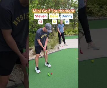 Mini Golf Tournament #4 (Hole 6) #golf #minigolf #viral #sports #puttputt #tournament #bella