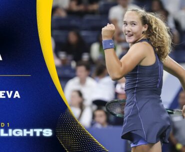 Alycia Parks vs. Mirra Andreeva Highlights | 2025 US Open Round 1