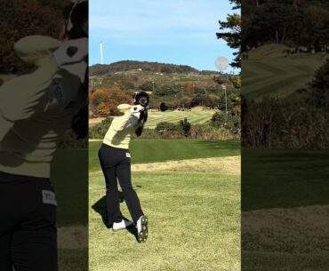 우승권 단골손님의 스윙 함 보시죠 😘 | KLPGA 노승희(Seunghui Ro) #응원릴레이 #노승희2025