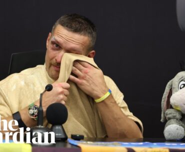 'I miss my father': Oleksandr Usyk breaks down in tears after Tyson Fury win