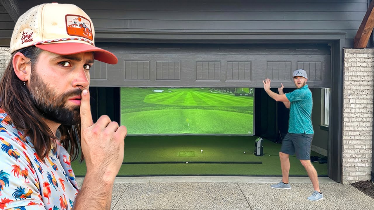 Surprising our Friends with a SECRET Golf Simulator