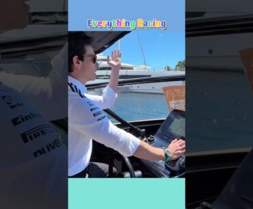 Toto Wolff got frustrated as he encountered traffic while driving boat #totowolff #f1shorts #f1
