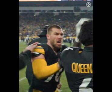 T.J. Watt and Patrick Queen were HYPED up after Calvin Austin III's touchdown