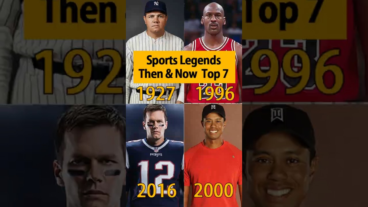 USA Sports Legends 7 GOATs: Then & Now 😱🏆