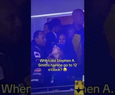 Stephen A Smtihs hairline was in Michael Jordans booth at National Championship! #collegefootball