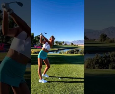 Amazing Golf Swing you need to see | Golf Girl awesome swing | Golf shorts | Addison Farley