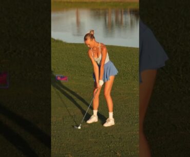 Amazing Golf Swing you need to see | Golf Girl awesome swing | Golf shorts | Claire Hogle