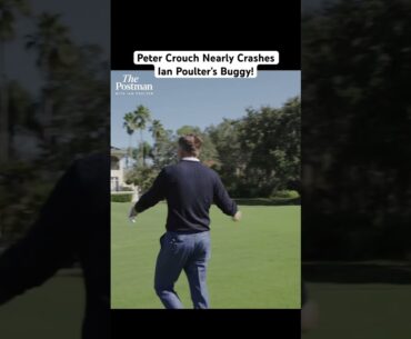 Peter Crouch Nearly Crashes Ian Poulter’s Golf Buggy! 😂