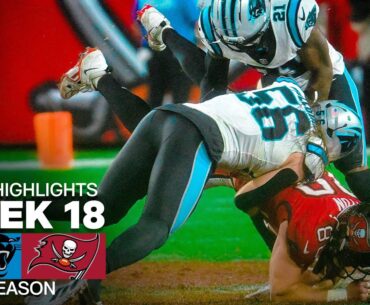 Carolina Panthers vs Tampa Bay Buccaneers Game Highlights | 2025 NFL Season Week 18