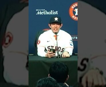 "What's up, H-Town?" Tatsuya Imai with a message to Astros fans! ☄️