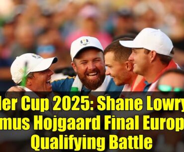 Ryder Cup 2025: Shane Lowry vs Rasmus Hojgaard Final European Qualifying Battle