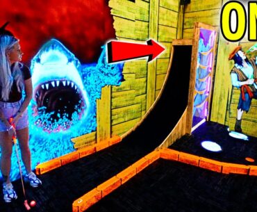 We Found the COOLEST Blacklight Mini Golf Course Ever!