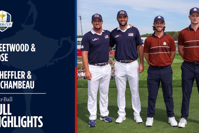 Rose & Fleetwood vs DeChambeau & Scheffler | Saturday Four-Balls | Full Highlights | 2025 Ryder Cup