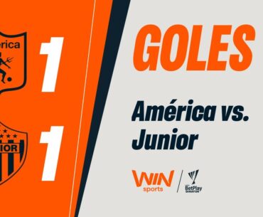 América vs. Junior (goles) | Liga BetPlay Dimayor 2025-2 | Cuadrangulares - Fecha 2