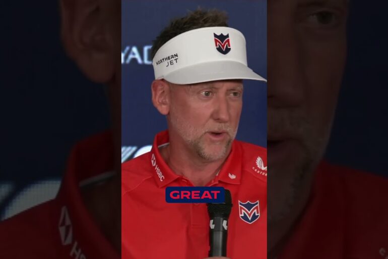 This is what Ian Poulter really thinks of Majesticks Golf Clubs new rebrand! 👀🇬🇧