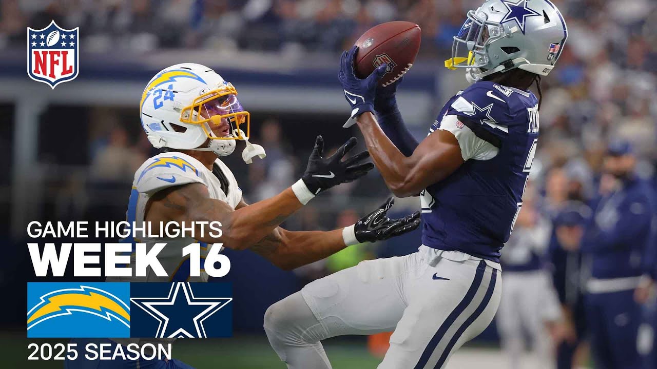 Los Angeles Chargers vs. Dallas Cowboys Game Highlights | NFL 2025 Season Week 16
