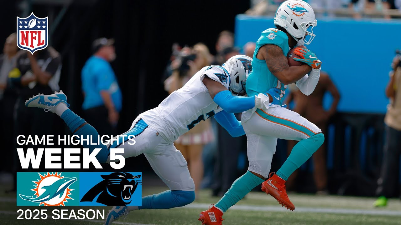 Miami Dolphins vs. Carolina Panthers Game Highlights | NFL 2025 Season Week 5 Miami Dolphins vs. Carolina Panthers Game Highlights | NFL 2025 Season Week 5