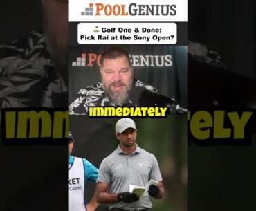 Golf One & Done: Pick Aaron Rai at the Sony Open? #pga #pgapicks #golfoneanddone #oneanddone #sonyop