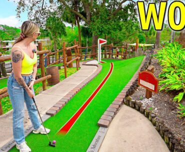 Elisha's Secret Weapon Returns to this Mini Golf Course!
