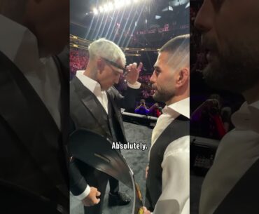 Ilia Topuria and Charles Oliveira exchanged words in their first face-off! 🔥#UFC317 #UFCIndia