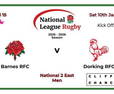 1st XV Men - Barnes RFC 23 v 18 Dorking RFC  | 10 January 2026