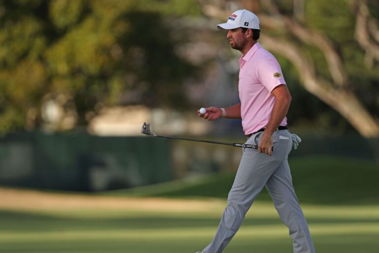 Late birdies stake Davis Riley to 2-shot lead at wind-swept Waialae