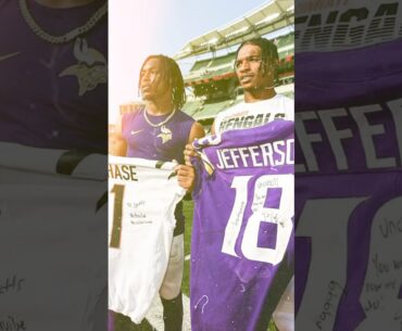 Joe Burrow Chooses Between Ja’Marr Chase and Justin Jefferson 😯 #shorts #nfl