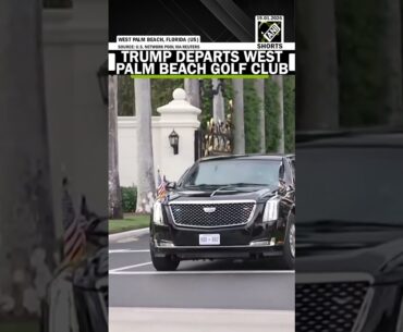 Trump departs West Palm Beach golf club, will spend MLK Day in Florida