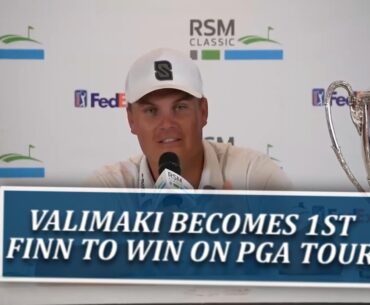 Sami Valimaki Becomes 1st Finnish Golfer To Win On PGA Tour At RSM Classic
