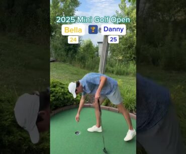 Bella vs Danny CHAMPIONSHIP MATCH 🏆 - 2025 Mini Golf Open (Holes 11-12) #golf #minigolf #viral
