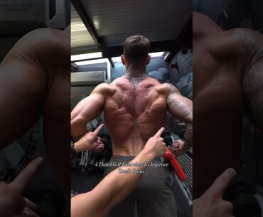 Improve your 'Back Gains' with these 4 dumbbell exercises💪#back #gym