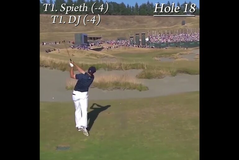 The ending to Jordan Spieth’s 2015 US Open victory at Chambers Bay! #usopen #fyp #livgolf #pga #golf