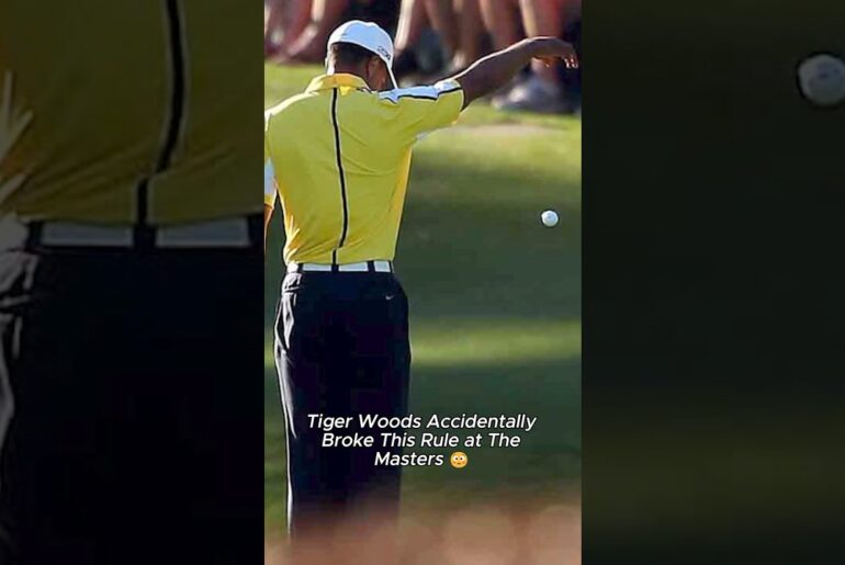 Tiger Woods Accidentally Broke This Rule at The Masters 😳