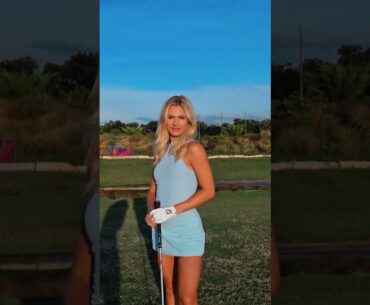 Amazing Golf Swing you need to see | Golf Girl awesome swing | Golf shorts | Christy Gilbert